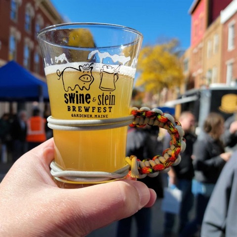 Taster glass for Swine & Stein Brewfest event