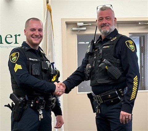 Sergeant Marston and Chief Pilsbury